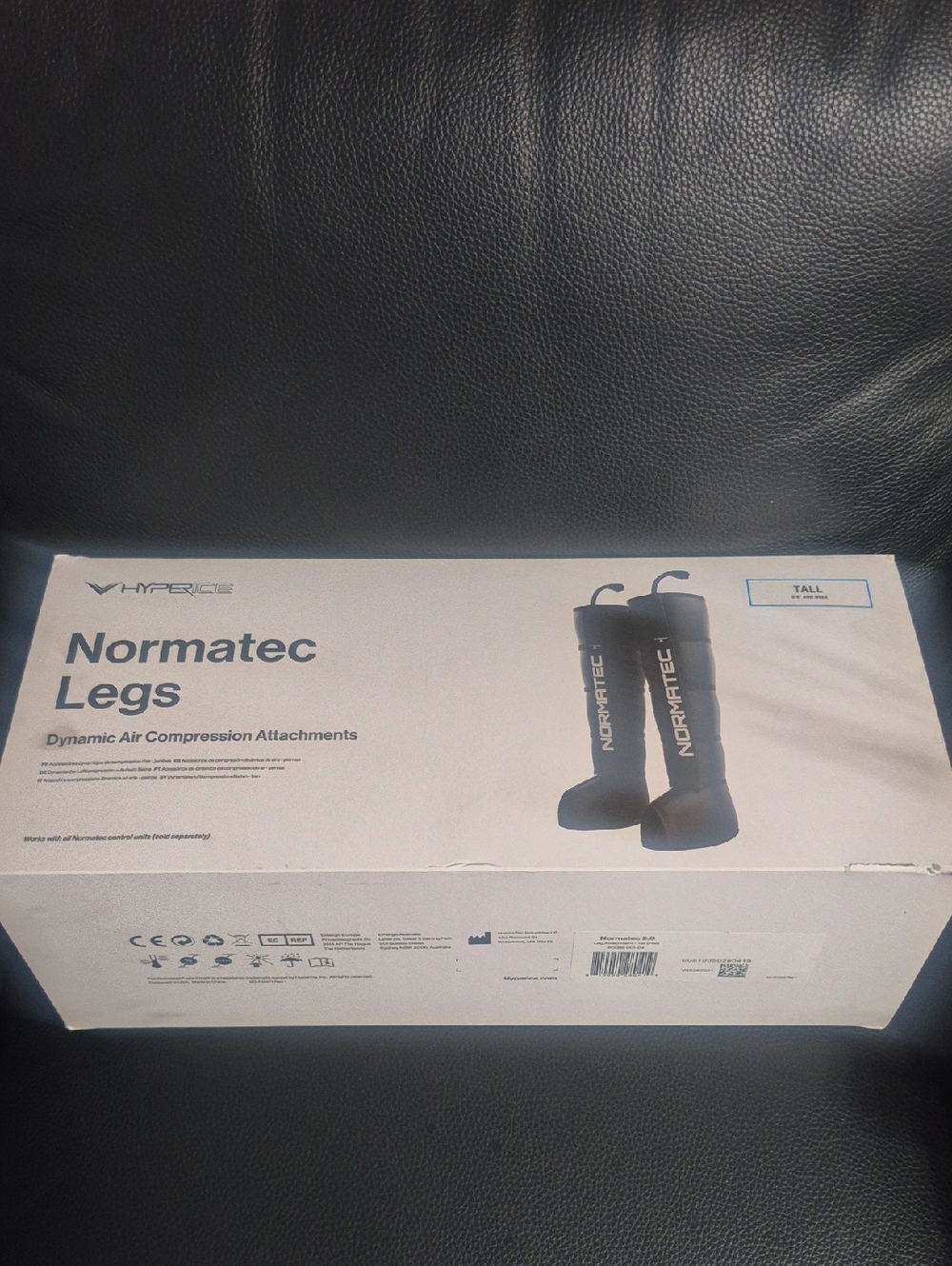 Nike Normatec Legs Compression Boots in Black and White